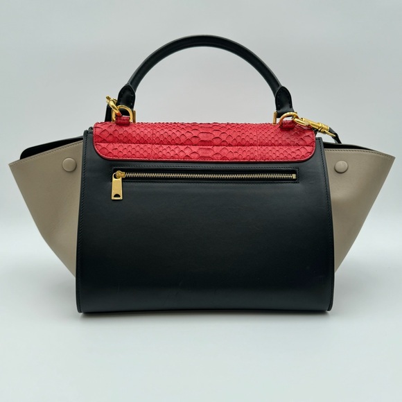 Celine Trapeze Medium Python Multi-Colored Shoulder Bag - Picture 4 of 11